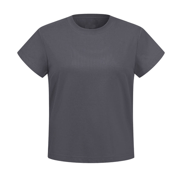 Classic Crew Neck Comfortable Versatile Everyday Tee