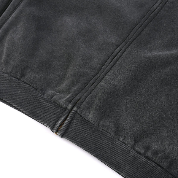 Vintage Washed Zip Collar Jacket