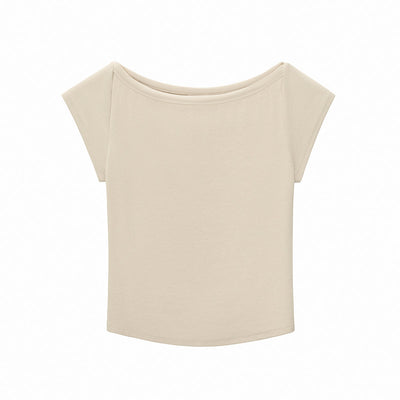 Solid Slim Fit Cropped Hot Girl Tee