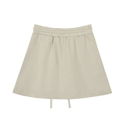 Solid Color A-Line Mini Skirt