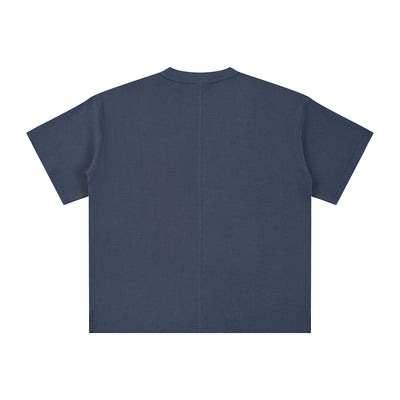 Heavyweight Waffle Split-Hem Texture T-Shirt