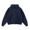 Soft Cotton Fleece Zip Up Hoodie Kangaroo Pockets