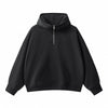 Heavyweight Half Zip-Up Oversized Hoodie