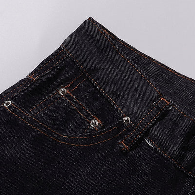 Classic Dark Wash Wide-Leg Denim Jeans