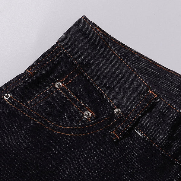 Classic Dark Wash Wide-Leg Denim Jeans