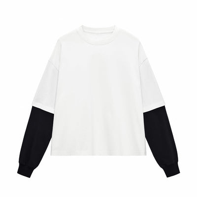 Boxy Fit Two-Layer Sleeve T-Shirt 8.4oz
