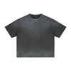 Boxy Raw Edge Washed Loose Short Sleeve Tee