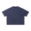 Boxy Waffle Washed Distressed Raglan Tee