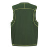 Contrast Stitching Sleeveless Crew Neck Casual Sport Tee