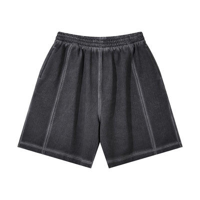 Breathable Mesh Athletic Elastic Waist Training Shorts