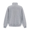 Distressed Wash Comfort Zip Pullover Sweatshirt