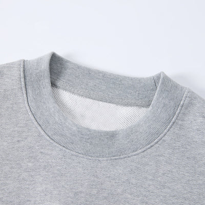 Sleeveless Boxy Fit Crewneck Sweatshirt Vest