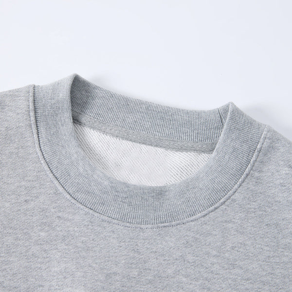 Sleeveless Boxy Fit Crewneck Sweatshirt Vest