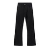 Snap Detail Slight Flared Hem Cargo Pants
