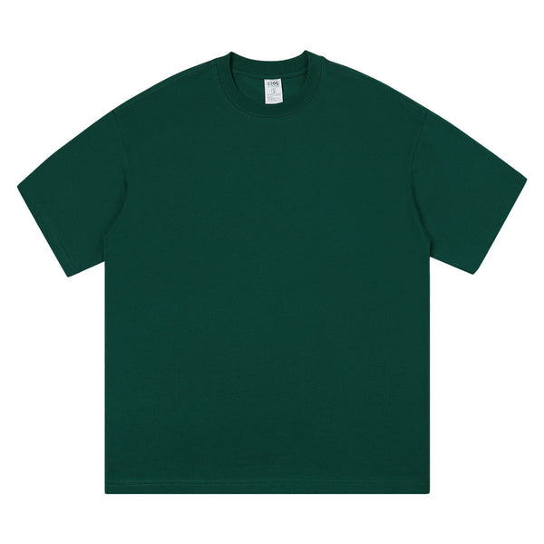 Relaxed Fit Solid Color Cotton Tee 220gsm