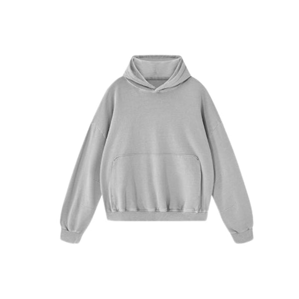 Retro Loose Washed Unique Pockets Hoodie