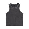 Stone Wash Slim Fit Crop Tank 320gsm