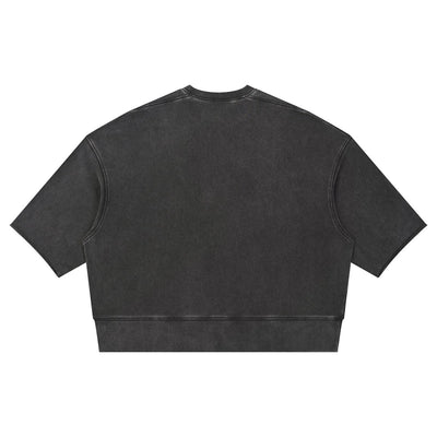 310G Snow Wash Cotton Crop Tee