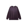 Retro Raw Edge Relaxed Fit Pure Cotton Long-Sleeve Tee 275gsm