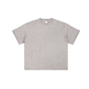 Wax Dyed Distressed Raw Hem Streetwear T Shirt