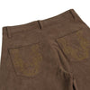Vintage Washed Corduroy Embroidered Baggy Wide Leg Jeans