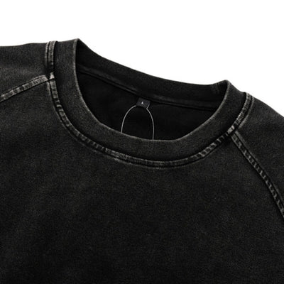 Crew Neck Raglan Short Sleeve Ribbed Tee 315G