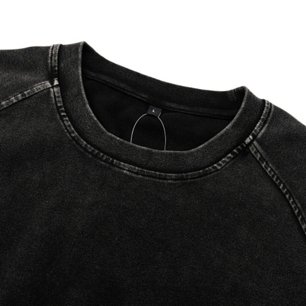 Crew Neck Raglan Short Sleeve Ribbed Tee 315G