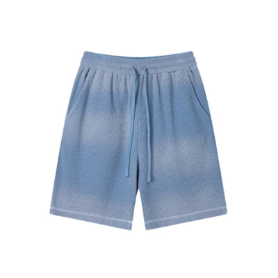 Retro Bleached Ombre Streetwear Loose Fit Bermuda Shorts
