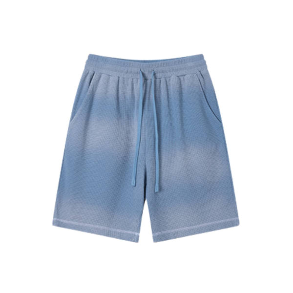 Retro Bleached Ombre Streetwear Loose Fit Bermuda Shorts