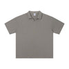 Retro Boxy Wool Blend Seagull Collar Polo Shirt