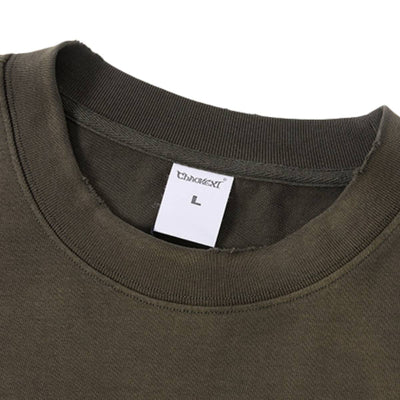 Oversized Boxy Fit Gradient Washed Heavy Cotton T-Shirt