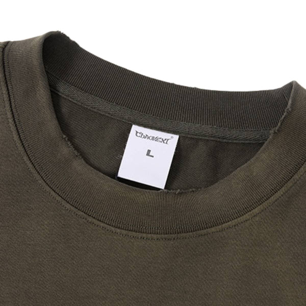 Oversized Boxy Fit Gradient Washed Heavy Cotton T-Shirt