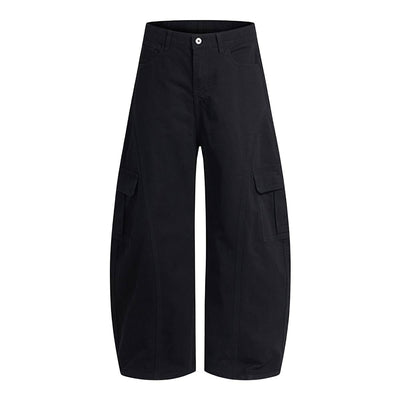 Vintage Multi-Pocket Curved Relaxed Pants