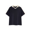 Vintage Waffle Colorblock Boxy Fit Heavyweight Polo T-Shirt