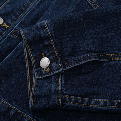 Heavy Lapel Loose Three-dimensional Washed Workwear Short Denim Jacket