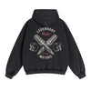Legendary Rider Graphic Double Slider Zip Hoodie-INNBLAC