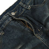 Men's Distressed Paint Splatter Denim Pants Vintage Loose Flare