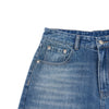 Retro Wash Ripped Wide Leg Denim Jeans