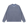 Washed Waffle Cotton Raglan Long Sleeve Tee 340G