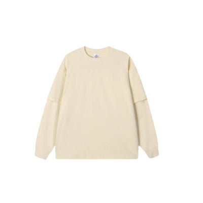 Streetwear Loose Fit Double-Layer Long-Sleeve Tee