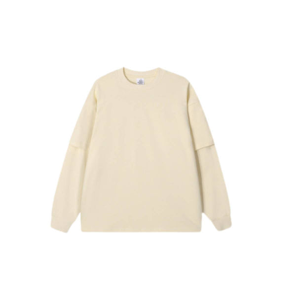Streetwear Loose Fit Double-Layer Long-Sleeve Tee
