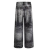 Vintage Washed Straight-Leg Denim Jeans