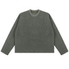 Heavyweight Washed Waffle Cotton Long Sleeve Tee 340G