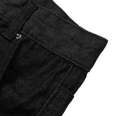 Minimalist Wide Leg Black Jeans