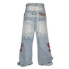 Vintage Embroidered Balloon Leg Jeans