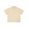 Waffle Knit Lapel Polo T Shirt