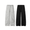 Vintage Street High-Waist Utility Pocket Loose Fit Riveted Wide-Leg Pants