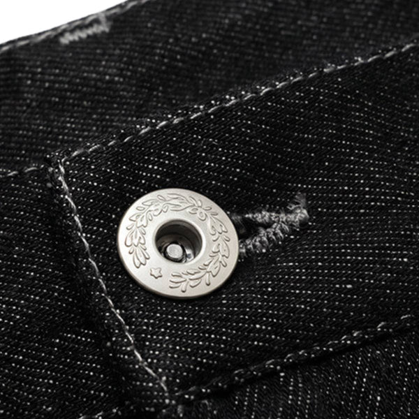 Vintage Washed Flared Straight Leg Jeans