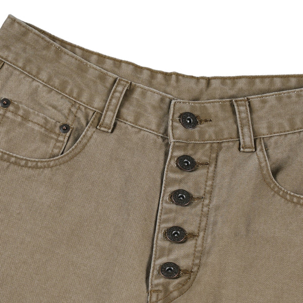 Button Fly Relaxed Fit Baggy Straight Leg Vintage Work Pants