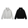 Washed Raw Edge Double Slider Zip Hoodie